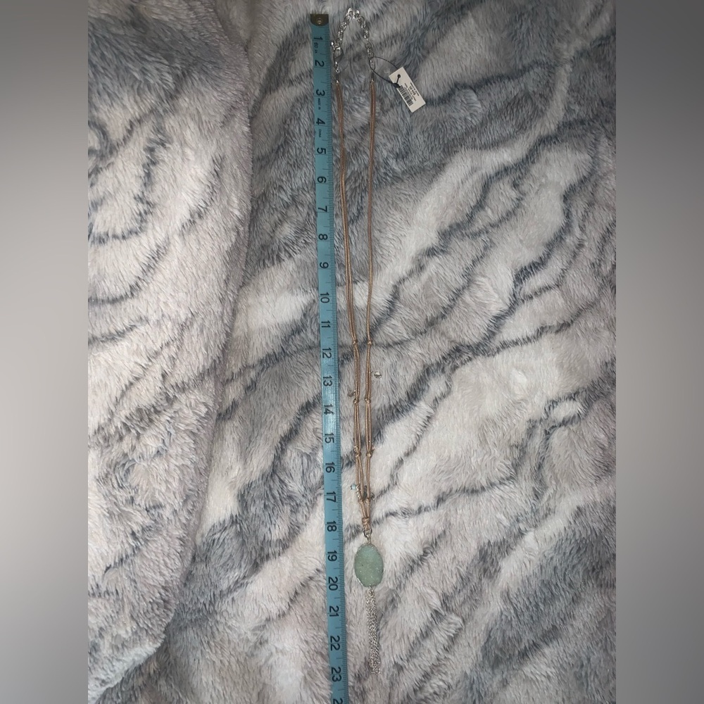Women’s Chicos Druzy Teal/Tan Necklace